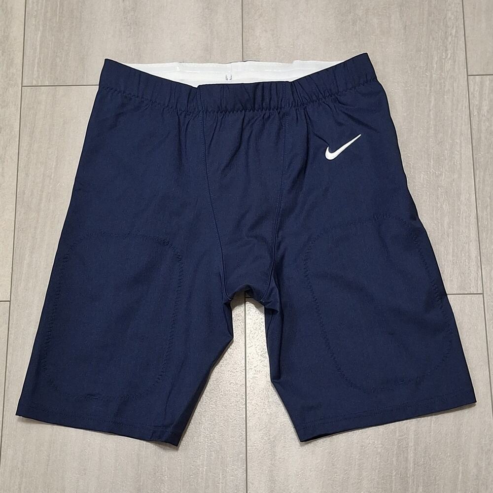 Nike Vapor Untouchable Training Football Tights Shorts Blue Size Men's Large NWT
